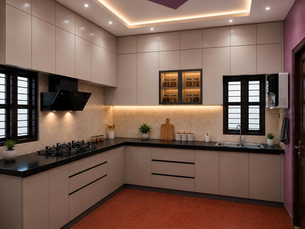 Dream kitchen crafted by A1 Premium Interiors