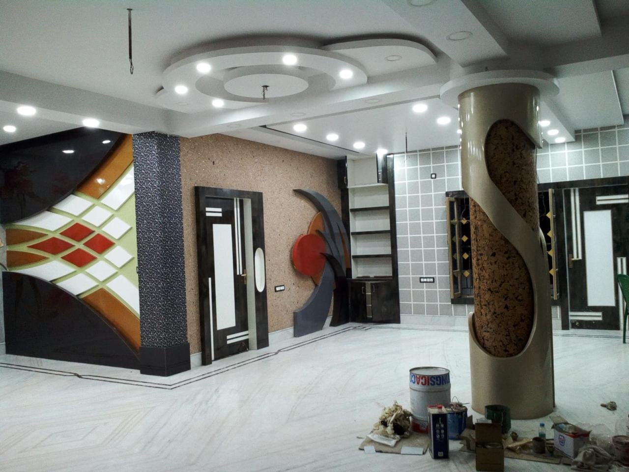 Real service photo ceiling and wall solution